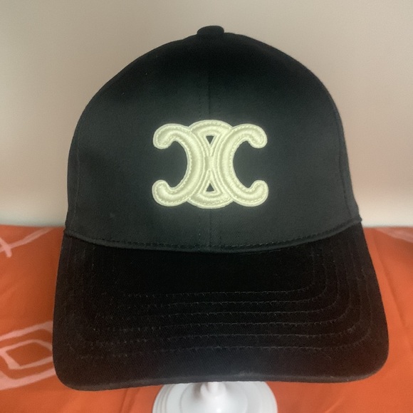 Celine Black Cap with White Logo - Picture 4 of 5